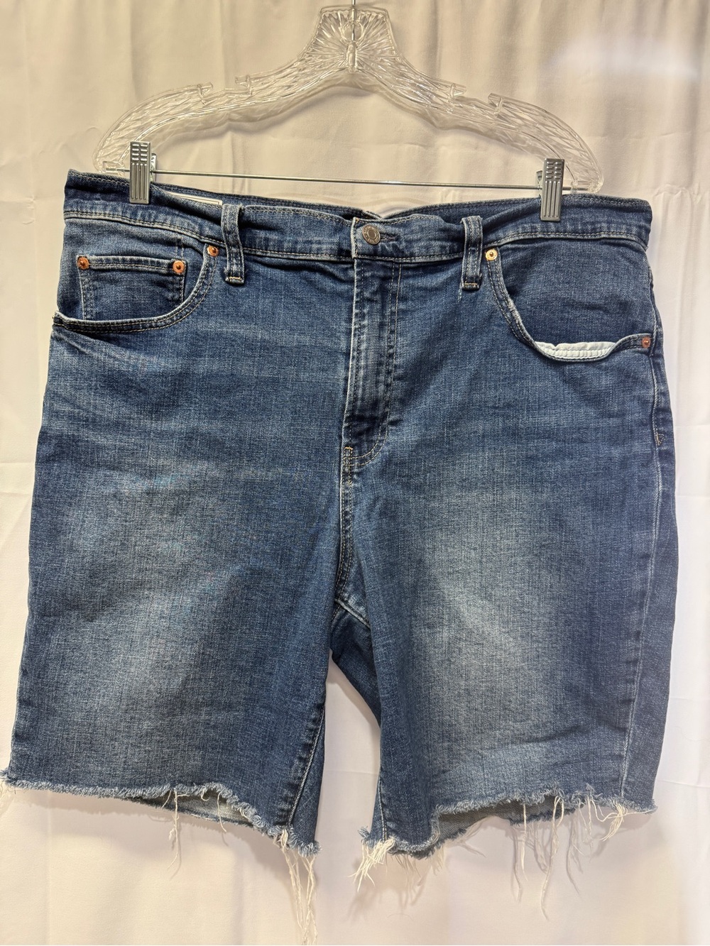 Gap 18 8” Denim Cutoff Shorts EUC